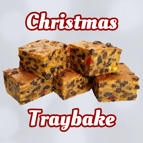Christmas fruit cake traybake
