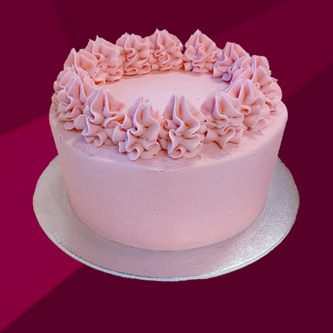 Strawberry Buttercream Layer Cake