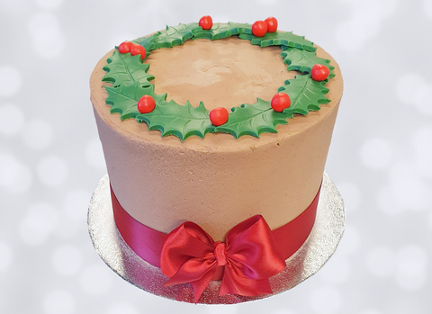Chocolate Buttercream Christmas Cake