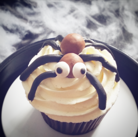 Spooky Halloween Vanilla Cupcakes
