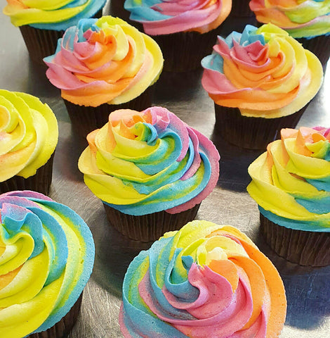 Rainbow Cupcakes