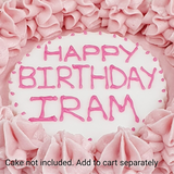 Personalised Sugar Plaque