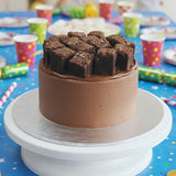 Double chocolate brownie freak cake