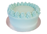 Blue Vanilla Buttercream Layer Cake