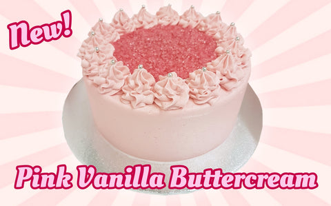 Pink Vanilla Buttercream Layer Cake