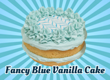 Fancy Blue Vanilla Sponge Cake