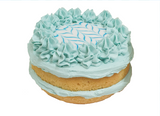 Fancy Blue Vanilla Sponge Cake