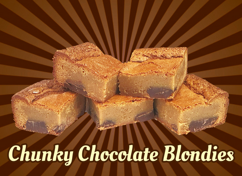 Chunky Chocolate Blondies By Post