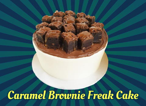 Caramel Brownie Freak Cake