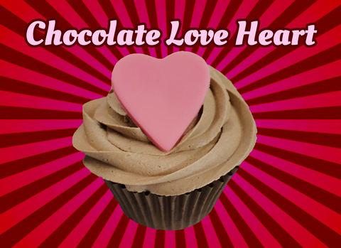 Chocolate Love Heart Cupcakes