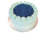 Blue Vanilla Buttercream Layer Cake